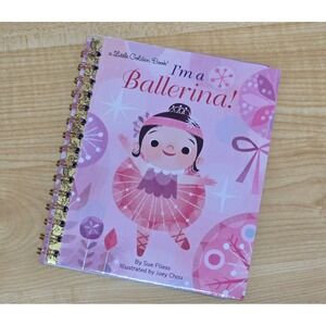 Upcycled Little Golden Book Journal – I'm a Ballerina 2015- 40+ Lined Pages